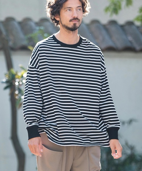 「CAMBIO」 長袖Tシャツ S ブルー メンズ