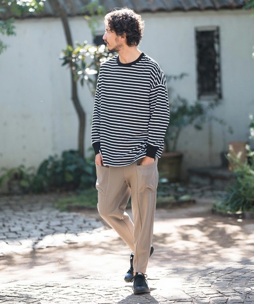 「CAMBIO」 長袖Tシャツ S ブルー メンズ