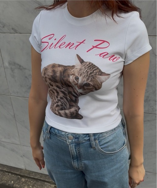 tシャツ SILENT PAW BABY TEE レディース
