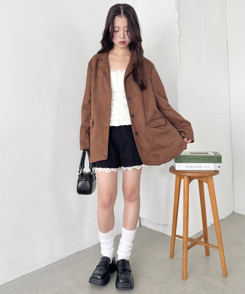 SOLLON.（ソルロン） ジャケット テーラードジャケット スウェード