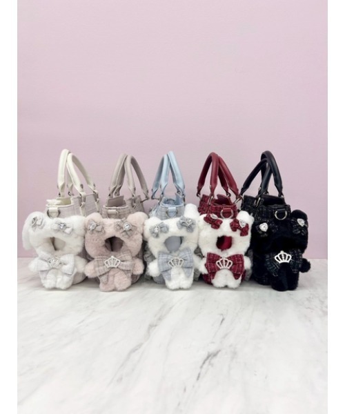 Ank rouge ぬいショルダー　ぬいバッグ Ank Rouge - ぬいバッグ ブラックの通販 by ひめ｜アン