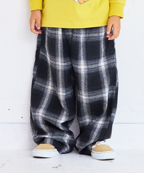 MARKEY'S（マーキーズ） パンツ イージーワイドチェックパンツ キッズ
