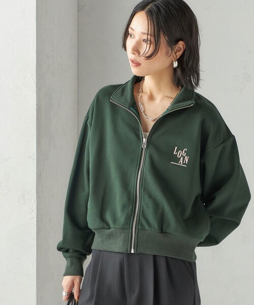 tシャツ 「SHIPS別注」LOGAN KNITTING MILLS:プリント ジップ プルオーバー レディース