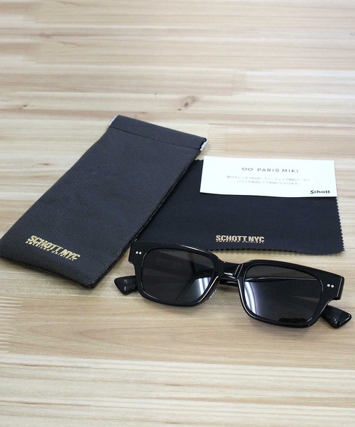 Schott OLIVER サングラス　ブラックB最終価格 Schott N.Y.C サングラス EYEWEAR OLIVER メンズ レディース