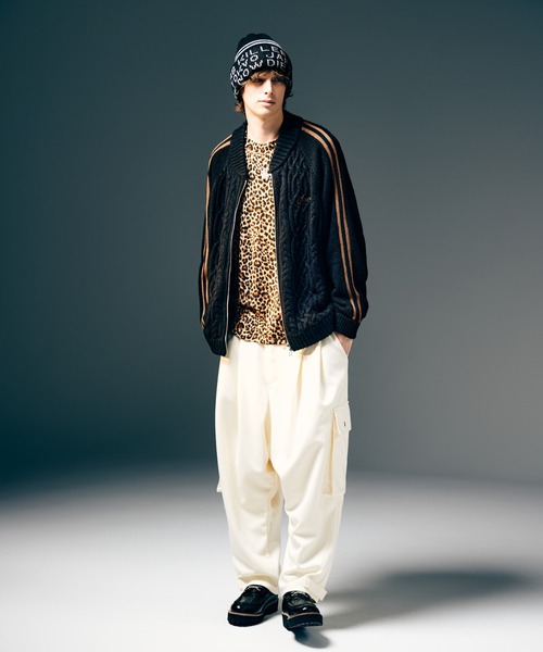 glamb（グラム） ワイドパンツ カーゴパンツ Structure Tuck Cargo