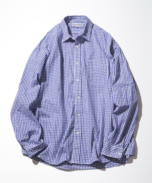 CAHLUMN（カウラム） シャツ Magazine Pocket Broad Shirt(Gingham