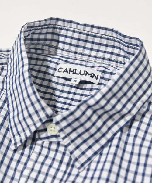CAHLUMN（カウラム） シャツ Magazine Pocket Broad Shirt(Gingham