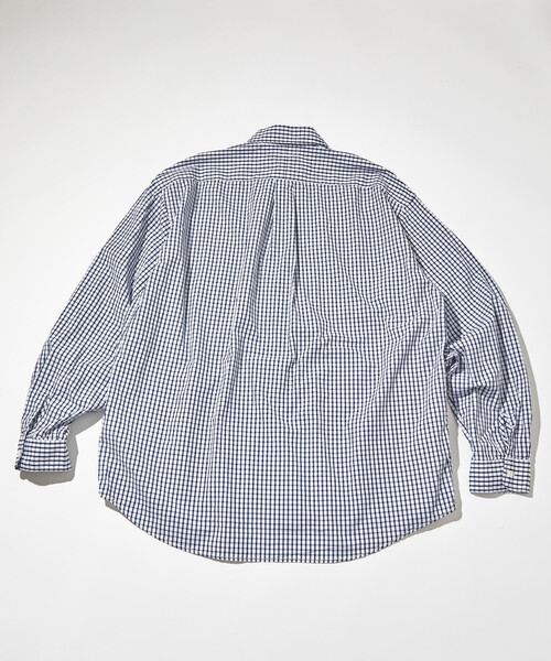 CAHLUMN（カウラム） シャツ Magazine Pocket Broad Shirt(Gingham