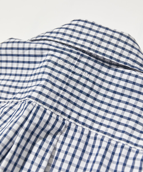 CAHLUMN（カウラム） シャツ Magazine Pocket Broad Shirt(Gingham