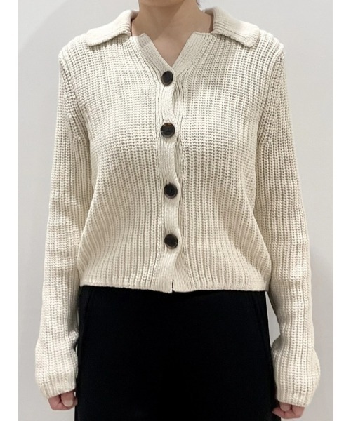 GAP（ギャップ） カーディガン コットン100％ 襟付き クロップド