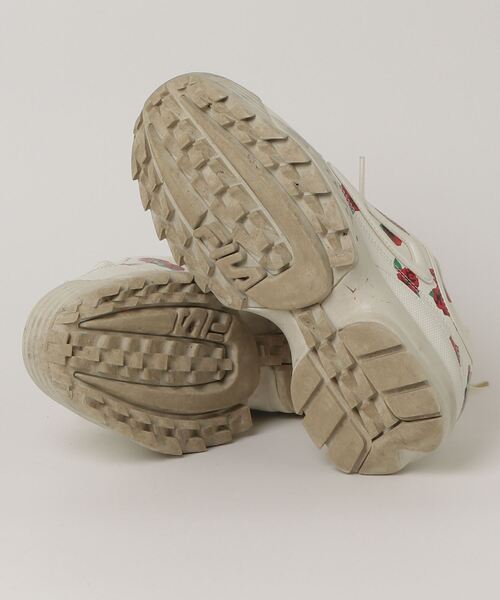 「FILA」 ローカットスニーカー 24.0cm ベージュ レディース_画像3