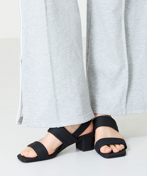 「WA ORiental TRaffic」 ヒールサンダル SS ブラック レディース_画像9