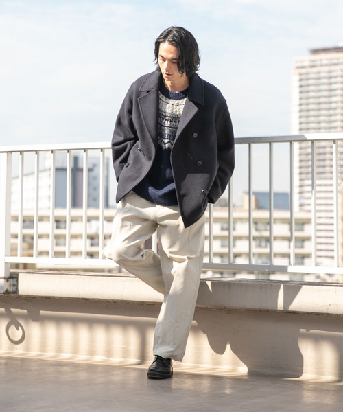 「niko and...」 ピーコート MEDIUM ネイビー メンズ_画像8