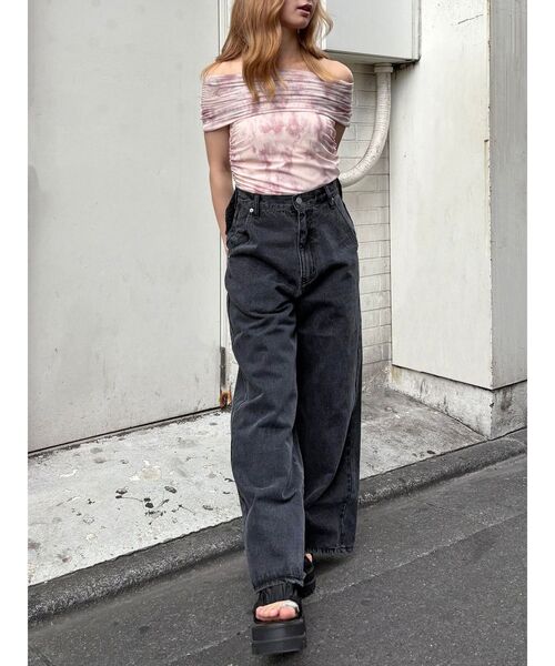 CALNAMUR ジーンズ デニム デニムパンツ BACK RIBBON DENIM PT
