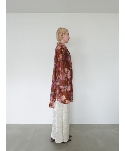 sahara（サハラ） ブラウス シャツ Velvet Over Shirt/ベルベット