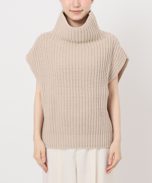 ベスト ジレ 3G片畦ハイネックベスト レディース ノーブル NOBLE