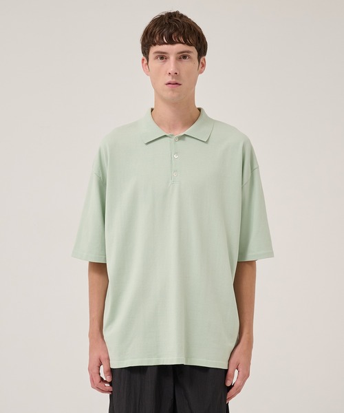 【新品未使用】エイトン　ポロシャツ　2024モデル　大きいサイズ　タグ付き　06 ATON（エイトン） ポロシャツ 「ATON/エイトン」FRESCA KNIT HAIF