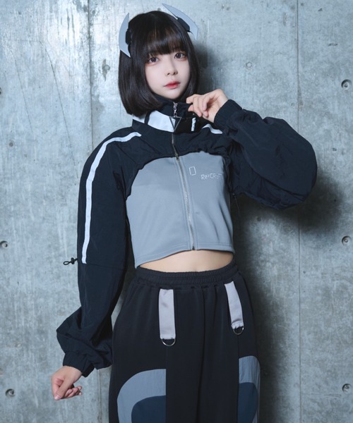 Re：CRYPT（リクリプト） ブルゾン ジャンバー ベルトクロップド丈