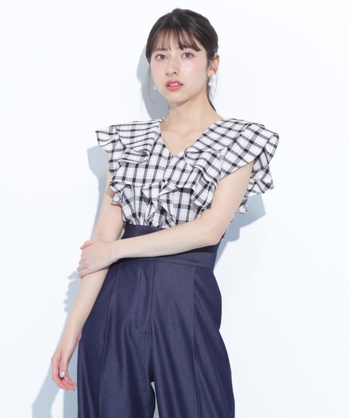 「JILL by JILL STUART」 ノースリーブブラウス FREE ホワイト系その他 レディース_画像6
