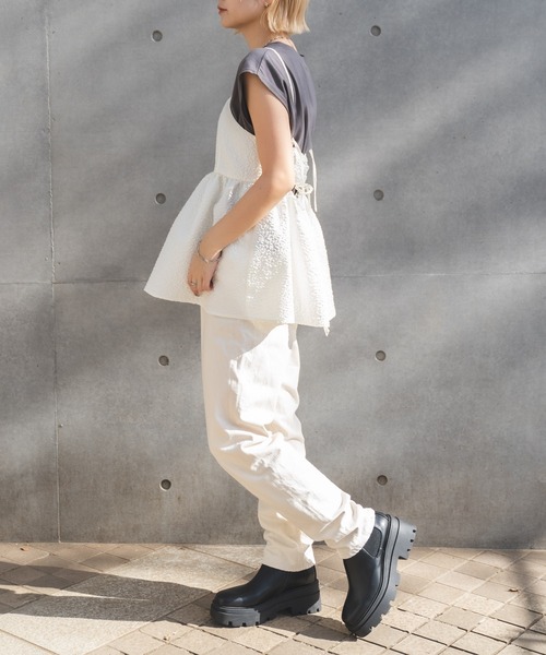 「MIEL CRISHUNANT」 キャミソール FREE ブラック レディース_画像7