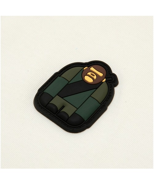 「AAPE BY A BATHING APE」 半袖ポロシャツ MEDIUM アイボリー メンズ_画像4