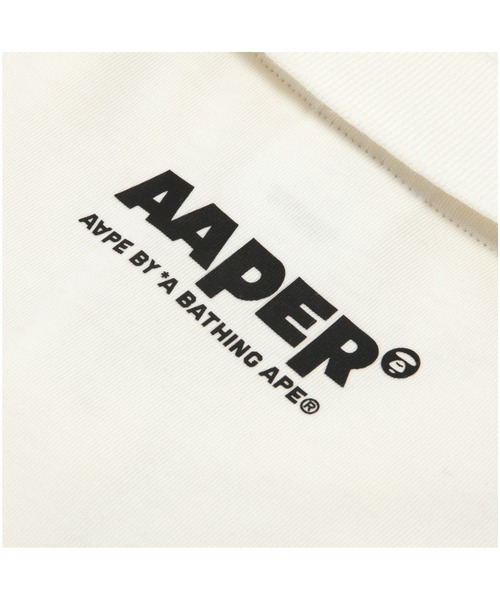 「AAPE BY A BATHING APE」 半袖ポロシャツ MEDIUM アイボリー メンズ_画像5