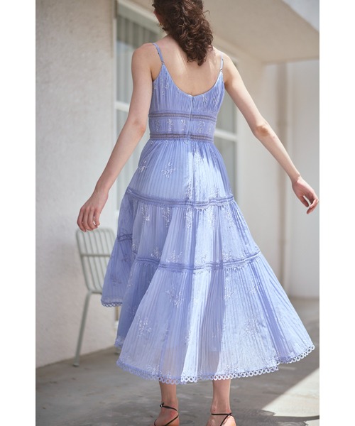 ワンピース Dolce Vita Pleated Dress エンブロイダリープリーツドレス | Estella.K | 05