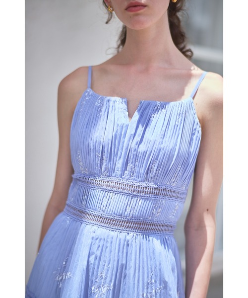 ワンピース Dolce Vita Pleated Dress エンブロイダリープリーツドレス | Estella.K | 08