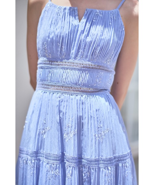 ワンピース Dolce Vita Pleated Dress エンブロイダリープリーツドレス | Estella.K | 10