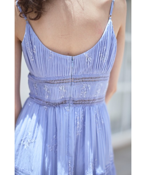 ワンピース Dolce Vita Pleated Dress エンブロイダリープリーツドレス | Estella.K | 12