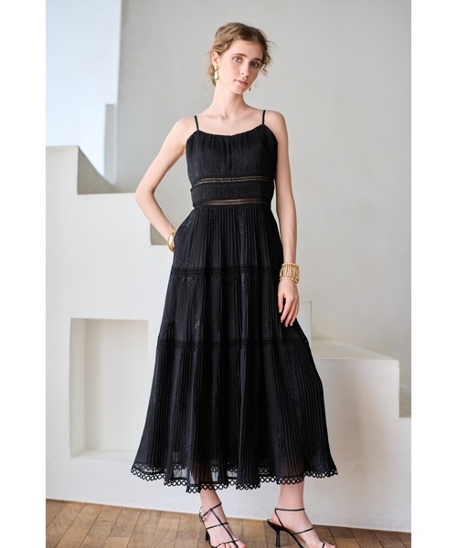 ワンピース Dolce Vita Pleated Dress エンブロイダリープリーツドレス | Estella.K | 18