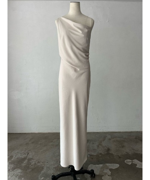 ドレス asymmetry drape cami dress
