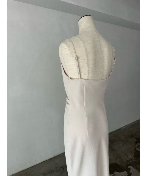 ドレス asymmetry drape cami dress