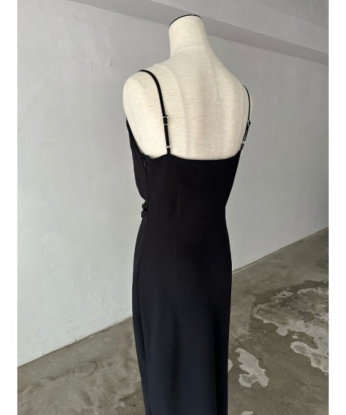 ドレス asymmetry drape cami dress
