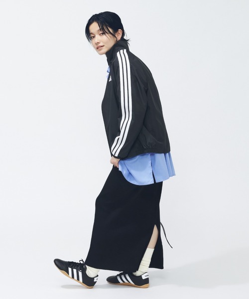 ☆J.S.B. ウィンドブレーカー Sサイズ 青/黒☆ adidas ブルゾン ジャンバー アディダス スリーストライプス ルーズ