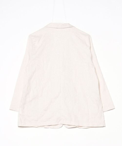 「BLANC FICELLE」 テーラードジャケット L ナチュラル レディース_画像2