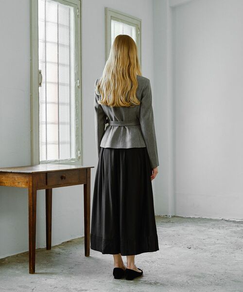cle blatt セットアップ ジャケットセットセミシアーフレアスカート