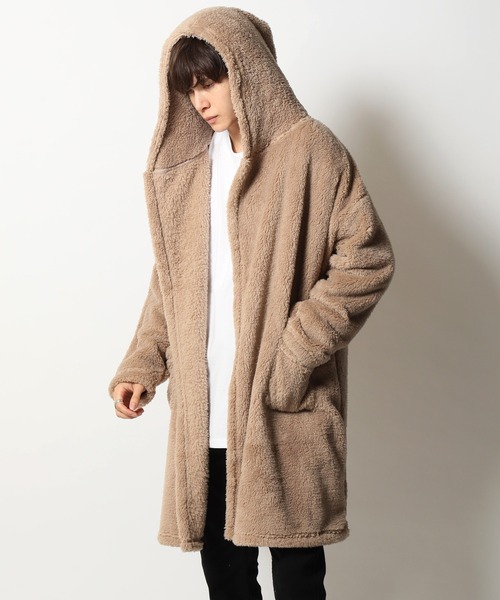 ARCADE（アーケード） ガウン 外もOK 着る毛布 両面シャギー フード