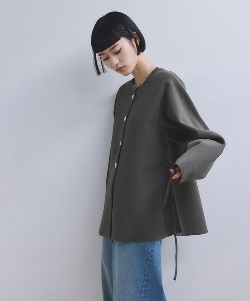 ADAM ET ROPE'（アダムエロペ） カーディガン 「WEB限定」ペプラム