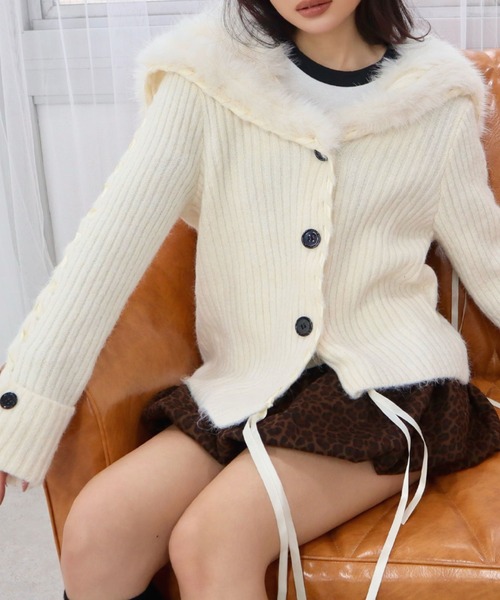 CECIL McBEE（セシルマクビー） ニット セーター ファー付きニット