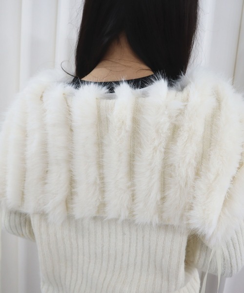 CECIL McBEE（セシルマクビー） ニット セーター ファー付きニット