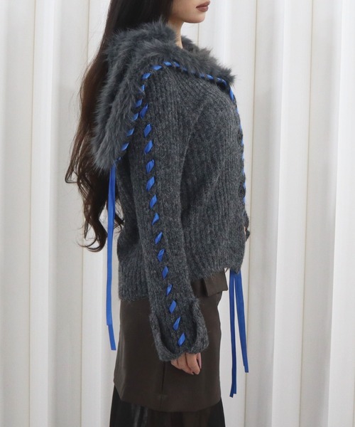 CECIL McBEE（セシルマクビー） ニット セーター ファー付きニット