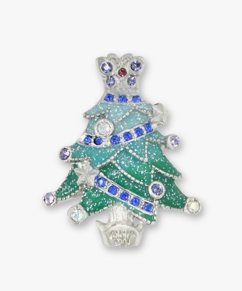 ANNA SUI（アナスイ） ブローチ クリスマスツリーモチーフ ブローチ