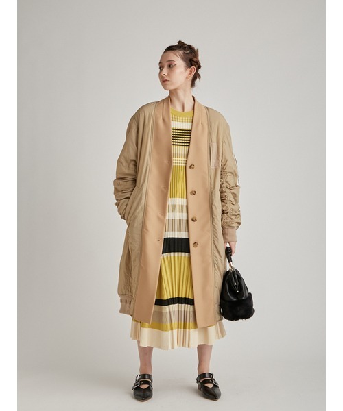 「FURFUR」 コート ONE SIZE ピンク レディース_画像2