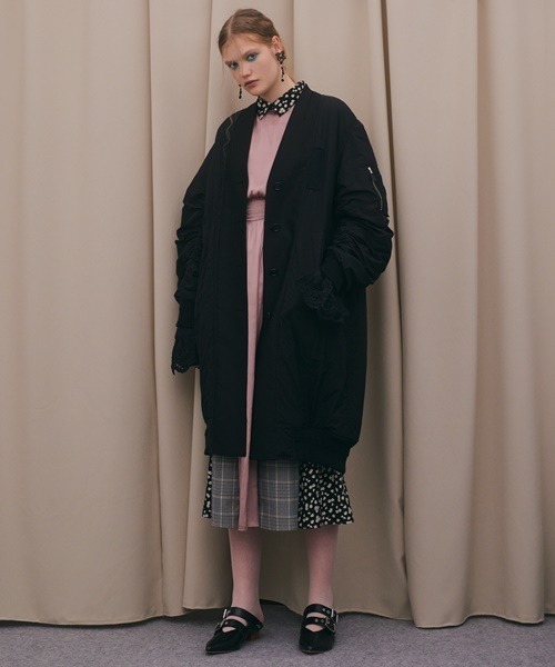 「FURFUR」 コート ONE SIZE ピンク レディース_画像3