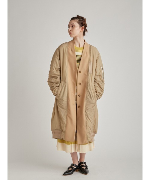 【美品】FUR FUR☆くすみピンクファーコート 中古・古着通販】furfur (ファーファー) ノーカラーコート ピンク
