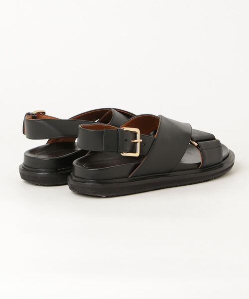 MARNI（マルニ） フラットサンダル 38 ブラック レディース : ZOZOTOWN