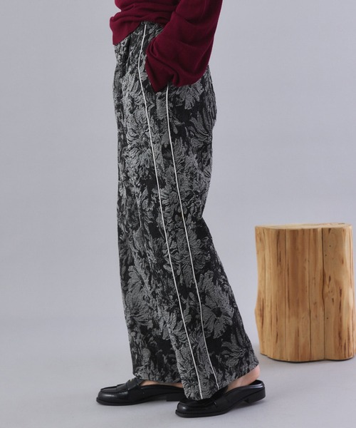 Muscat パンツ フラワージャガードワイドパンツ レディース : ZOZOTOWN