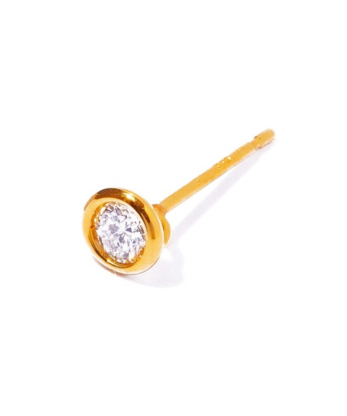 ピアス 「les bon bon」K18 vetra diamond pierce single/べトラ ダイヤモンド ピアス BOB808 レディーの画像