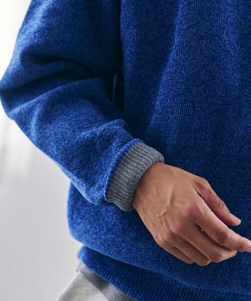 coen（コーエン） セーター ニット リバーシブルソフトタッチモール